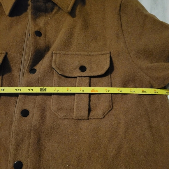 Smartwool  Anchor Line Wool Blend Snap Shacket Men's Size medium color Rust - Picture 8 of 11